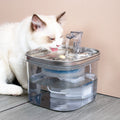 Automatischer Trinkbrunnen aus Edelstahl für Hunde und Katzen – Intelligenter Wasserdispenser mit Zirkulation